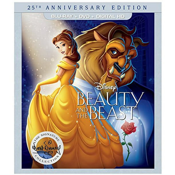 Beauty and the Beast (25th Anniversary) (Blu-ray + DVD + Digital Code) -  
