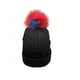 thumbnail image 1 of Gorro Mitchie's Tie Dye Knit con Pompón de Zorro Real, 1 of 3