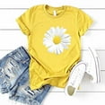 thumbnail image 2 of Patlollav Plus Size Women Tops Short Sleeve Floral Print Sunflower T-Shirts, 2 of 6