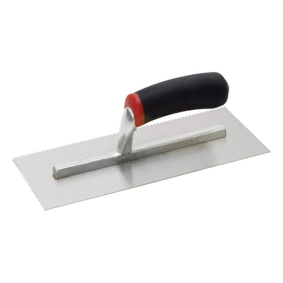 Hyde 2803237 MaxxGrip 4.5 x 11 in. Carbon Steel Notched Trowel - Case of 5
