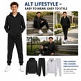 thumbnail image 3 of Quad Seven Boys Fleece Jogger Set Cozy Soft Basic Solid Full Zip Hoodie and Sweatpants 4 Piece, 3 of 3