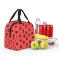thumbnail image 5 of Honeii Ladybugs On Red Polka Dot Print Lunch Bag Women, Lunch Box Lunch Bag for Women Adult Men, Small Leakproof Cute Lunch Tote Large Capacity Reusable, 5 of 8