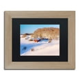 thumbnail image 2 of Trademark Fine Art "Jenne Farm Winter" Canvas Art by Michael Blanchette Photography Black Matte, Birch Frame, 2 of 3