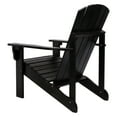 thumbnail image 3 of Shine Company Traditional Cedar Wood Patio Firepit Adirondack Chair in Black, 3 of 7
