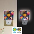 thumbnail image 2 of Yayeee LED Plug in Night Light for The Home with Auto Dusk to Dawn Light Sensors, 2 Pack, Futuristic Circles, 2 of 6