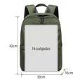 thumbnail image 2 of Mochila para viaje Kikigoal CMF-8102BB color verde diseño lisa 32L, 2 of 7