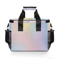 thumbnail image 7 of FORMRS Insulated Cooler Bag 24 Cans Capacity Soft Leakproof Lunch Box with Side Pockets, Pink Wavy Striped, 7 of 7