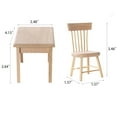 thumbnail image 4 of Wooden Dollhouse Furniture of Table & Chair, Miniature Dollhouse Accessories of Dining Room Accessory - 1/12 Scale, 4 of 13