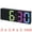 Black, variant on Unique Bargains Big Rainbow Numbers Alarm Clock with 3 Dimmable Levels 6.3" x 1" x 2.4"