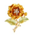 thumbnail image 2 of Qarigey Broche de flor para mujer, alfiler de aleación, broches de abrigo, decoraciones, joyería femenina para citas, adornos de regalo de Ropa, zapatos y accesorios Miscelánea Amarillo, 2 of 6