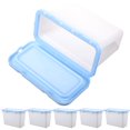 thumbnail image 1 of Contenedor de perlas para detergente en polvo, caja para cápsulas, tarros de plástico para almacenar alimentos, 6 unidades, color blanco, 1 of 5
