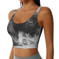 thumbnail image 2 of KLL Heroic Lion Encounter for Workout Tank Tops for Women,U Back Fitness Top Built in Shelf Bras Padded Fit for Yoga Gym-Medium, 2 of 8