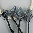 thumbnail image 4 of Rhinestone flower hair clip, lazy hair curler deft bun maker, INS style elegant lazy hair curler, hair clips with rhinestones, flower hair bun maker deft bun for hair twister, 4 of 6