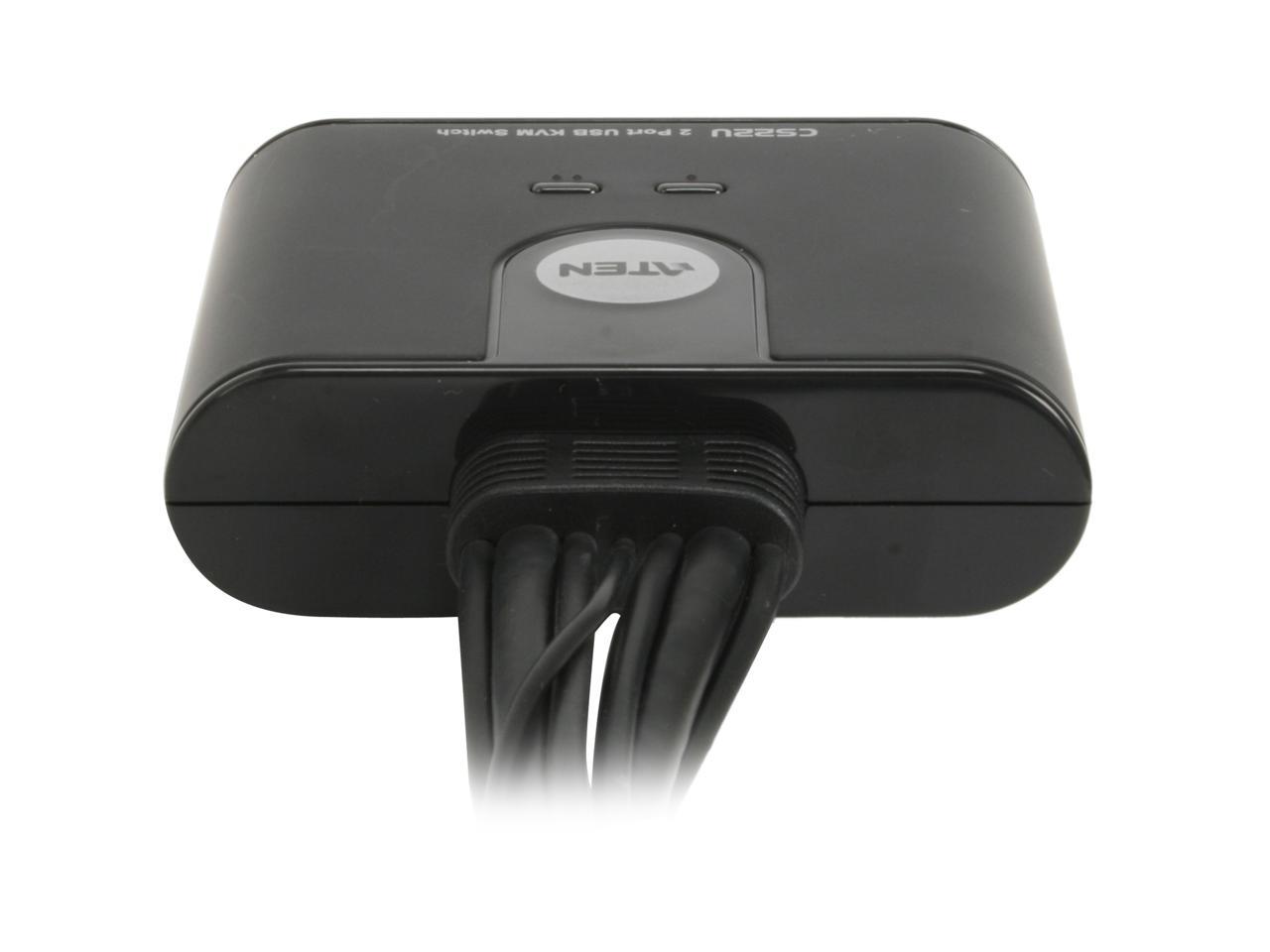 Aten 2PORT USB KVM SWITCH W/2 CABLES SUP UP TO 2048X1536