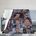 thumbnail image 4 of Soft Plush Throw Blanket Dean Winchester Jensen Ackles Fleece Blankets for Sofa Bed Travel 50"x40", 4 of 7