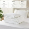 thumbnail image 6 of Codi White Boho Twin Comforter Set for Girls, Aesthetic Luxurious Pom Fringe Design Bedding,Cute Soft Washed Microfiber Bed Sets, Lightweight Chic,1 Comforter & 1 Pillowcase (68x90 Inches), 6 of 14