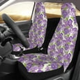 Sigee Violets Flowers for Universal Car Seat Covers, Premium Car Seat