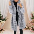 thumbnail image 2 of Long Sleeve Hooded Jacket Mid Length Coat With Deep Pockets For Comfortable Warmth And Stylish Everyday Outerwear, 2 of 5