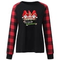 thumbnail image 4 of SELONE Christmas Shirts for Women Holiday Time Plus Size Long Sleeve Xmas Pullover Tops Gnome Tees Blouses Plaid Christmas Themed Clothing Christmas Outfits Ideas Holiday Attire Red S, 4 of 7