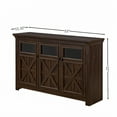thumbnail image 2 of Aukfa 3 Doors Buffet Sideboard Cabinet,Bar Wine Cabinet for Entryway Living Room,Espresso, 2 of 7