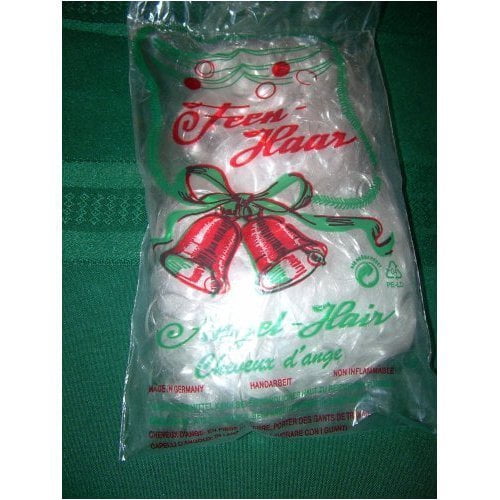 Ornamental Vintage Spun Glass Christmas Decoration By Angel Hair