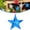 Blue, variant on 5.9" 3D 4th of July Patriotic Star Hanging Decoration,250th Anniversary Red White and Blue Star Decor Independence Day Star for Memorial Day Veterans Party Decor Supplies(1 Pack)