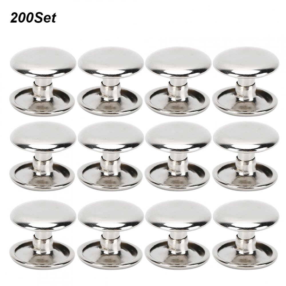 Tebru Double‑Sided Rivet, Double Cap Rivet, Craft Rivet For Home Belts