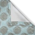 thumbnail image 5 of Ambesonne Turquoise Grommet Curtain, Vintage Flowers, 50" x 108", Blue Brown, 5 of 6