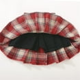 thumbnail image 6 of LNWUY Middle and Large Children Plaid Tweed Skirt Fall and Winter Half-Body Skirt College Style Pleated Skirt for Girl's Red 8 Years, 6 of 6