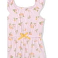 thumbnail image 3 of Young Hearts Baby Girl 2 PACK RIB FLORAL ROMPERS W/HEADBAND (Size 3M-9M), 3 of 5