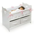 thumbnail image 5 of Doll Crib with Bedding, Two Baskets, and Free Personalization Kit - White Rose, 5 of 12