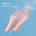thumbnail image 1 of Guantes de protección solar de verano para mujer Guantes de verano para mujer con protección UV, finos, cortos, de seda helada, frescos, transpirables, para exteriores, 1 of 3