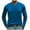 Blue Tops for Men, variant on safuny Men's Long Sleeve Tops Windproof Sweatshirts Big&Tall Outwear Fall Winter Casual Sports Loose Cotton Shirts Workout Quarter Button Pullover Fashion Blue L