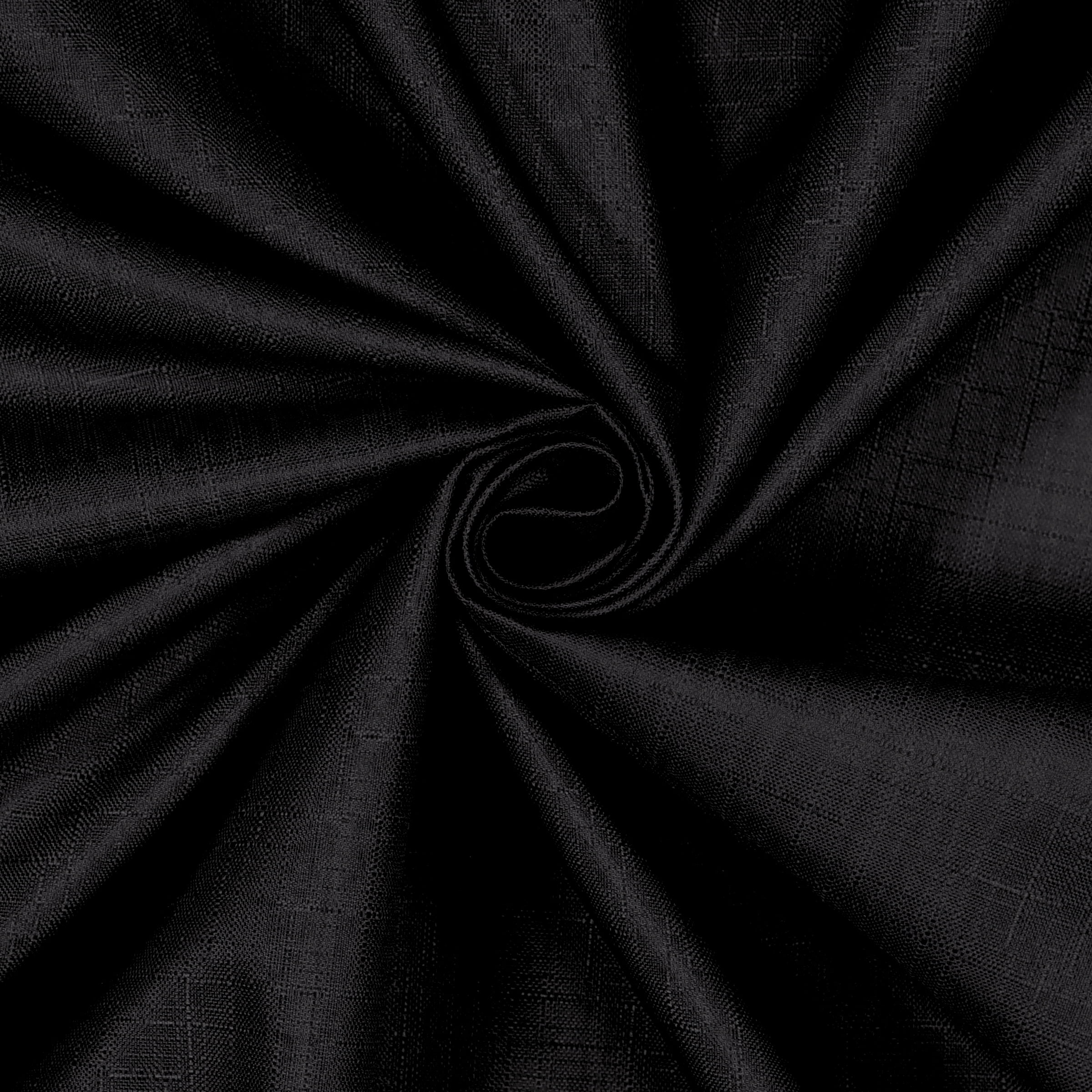Eclipse Kendall Grommet Blackout Curtains, 54 In Long x 42 In Wide, Black