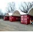 thumbnail image 3 of Shipping Container Canopy Shelter Kit - 40'(L) x 20'(W) 21 Oz 610 GSM PVC White Cover Storage Container Roof with Back End Wall - Snow, UV and Weather-Resistant, 3 of 9