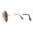 thumbnail image 3 of Girls Kids Size Heart Charm Bridge Classic Officer Sunglasses Gold Brown, 3 of 5