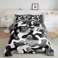 thumbnail image 2 of Feelyou Cartoon Camouflage Bedding Comforter Set, Abstract Grey Twin Comforter Sets, Teens Kids Boys Girls Reversible Bedding Set, Super Cozy Room Decor, 2-Piece, 2 of 8