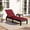 Red, variant on Costway Patio Lounge Chair Recliner Chair with 3-Position Adjustable Backrest & Cushion Red