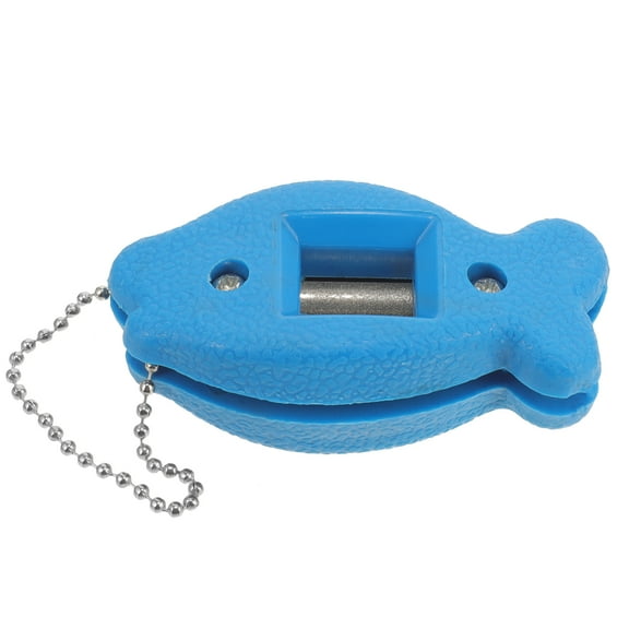 OUNONA  Small Skate Grindstone Skates Sharpener Tool Sharpeners Rod Blue