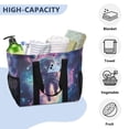 thumbnail image 3 of FORMRS Tote Bag for Women Large Capacity Canvas Travel Foldable Carry On Shopping Handbag, Astronaut Pattern, 3 of 8