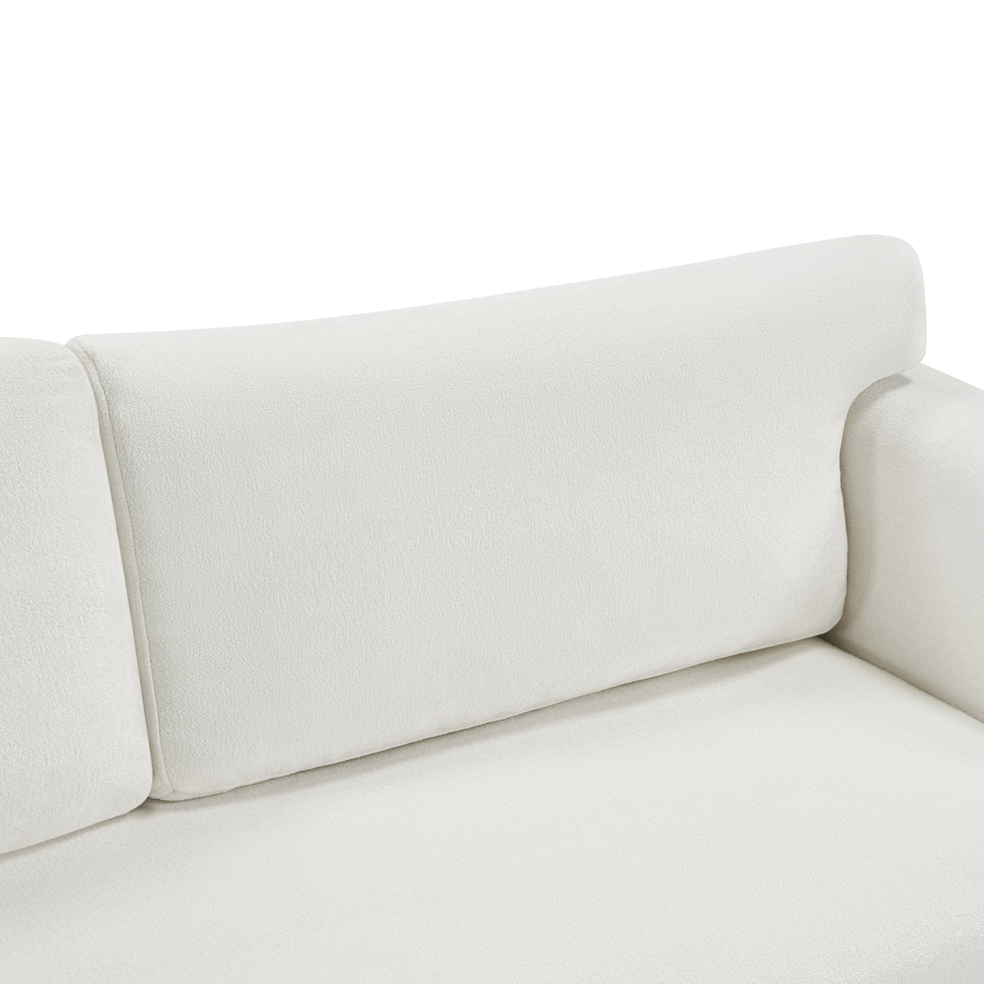 Leumius 79.1" 3-Seater Upholstered Couch, Accent Sofa with Square Arms for Living Room, Apartment and Small Space, Beige