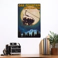 thumbnail image 2 of Oak Mountain, Speculator, New York, Ski Lift and Full Moon (12x18 Aluminum Art, Indoor Outdoor Metal Sign Decor), 2 of 5