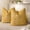 Mustard Yellow, variant on Sunlit Boho Decorative Textured Throw Pillow Covers 18x18, Organic Modern Mid Century Rainbow Tufted Pillow Case, Farmhouse Rustic Geometric Woven Cushion Case for Bed Couch Sofa, Mustard Yellow