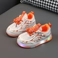 thumbnail image 2 of XIMIN Girls and Boys Spring Summer and Autumn Children's Mesh Breathable Small and Medium Children's Toddler Shoes Flashing Light Casual Sports Shoes, 2 of 5