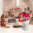 thumbnail image 6 of 40 oz Merry Christmas Tumbler with Handle and Straw 40oz Stainless Steel Christmas Coffee Mugs Cup Last Minute Christmas Gift Ideas, 6 of 6
