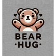 thumbnail image 2 of Bear Hug Youth Heather Gray Long Sleeve Hoodie-XXL, 2 of 6