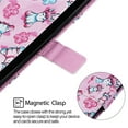 thumbnail image 4 of Phone Case for Galaxy A50,Folding Flip Leather Wallet Shockproof Protective Cover with Card Slots Kickstand Magnetic Closure Cute Girls Women Cover for Samsung Galaxy A50, Unicorn Flower, 4 of 7