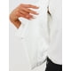 thumbnail image 5 of Blazer de oficina para mujeres sin cuello, chaqueta de traje casual de negocios, blazer corto en color crema blanco, 5 of 6