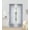 Silver, variant on 2pc Silver Solid Sheer Voile Window Curtain Set, Two (2) Rod Pocket Panels 55"W x 84"L (Each)