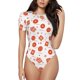 thumbnail image 1 of Balery Pastry Body de cuello redondo de manga corta para mujer Tops de manga corta Tops básicos-Large, 1 of 7
